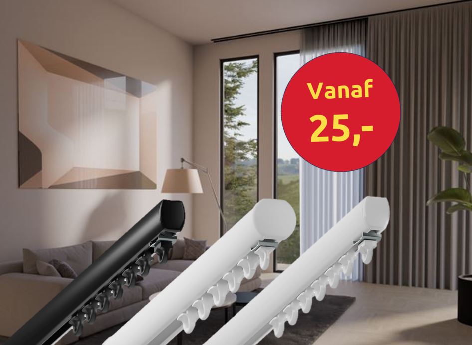 Gordijnrails op maat